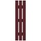 Ekena Millwork 12-in. W x 59-in. H Mid-America Vinyl, Standard Size Three Board Spaced Shutters, 078 - Wineberry, PR 00031259078 - alternate 7